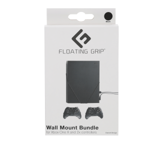 Floating Grips Xbox One X and Mando Controller Wall Mounts - Bundle (Negro)