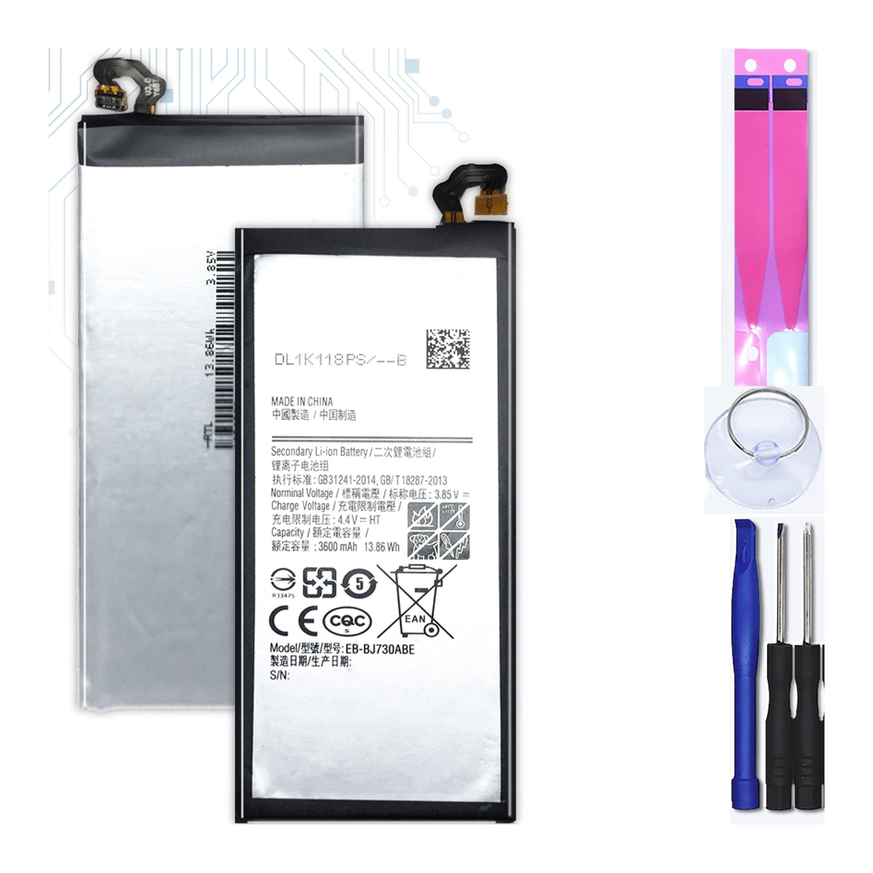 Batería Para Samsung Galaxy J7 2017 Sm-J730F, MPN Original Eb-Bj730Abe