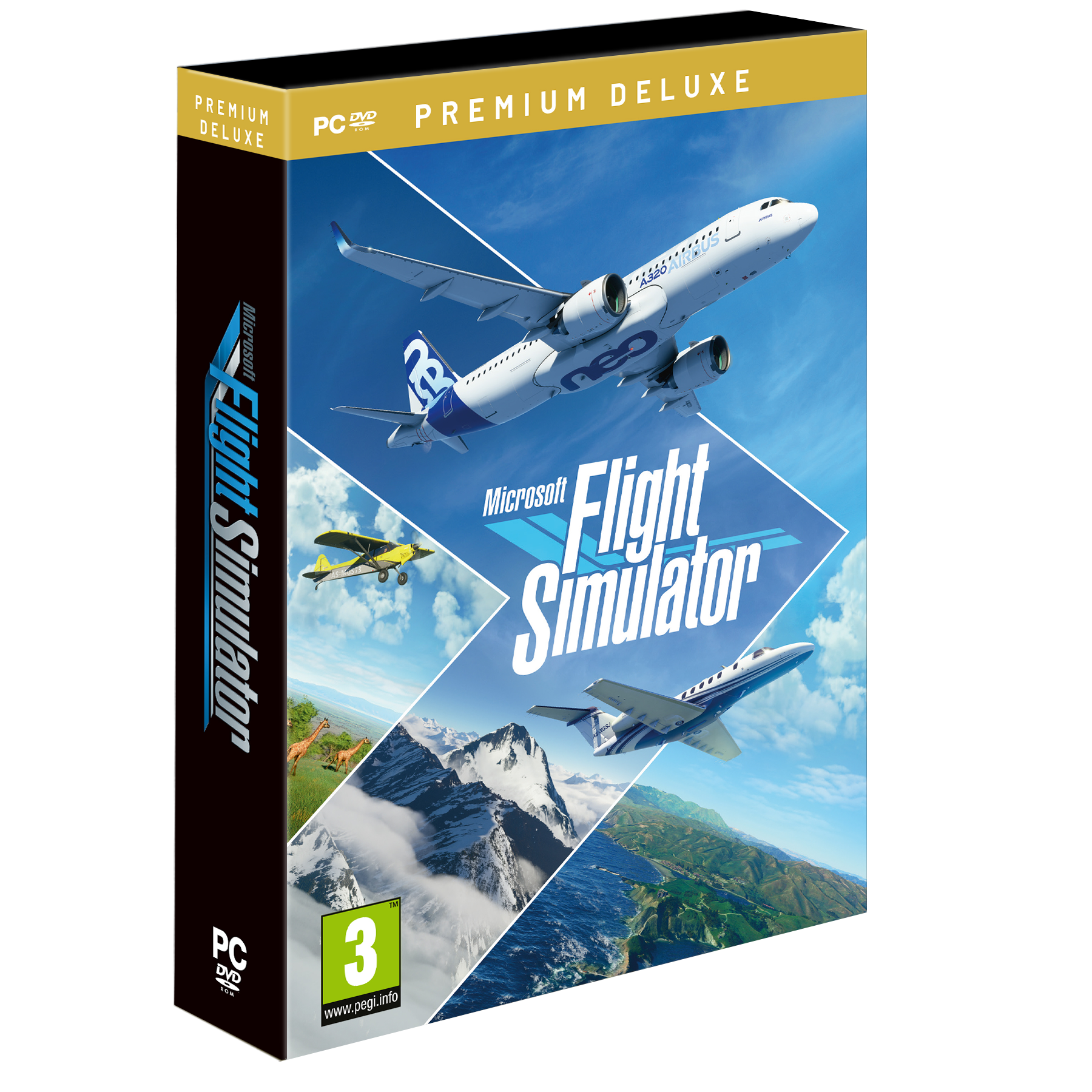 Microsoft Flight Sim 2020 (Premium Deluxe Edition) (DVD Format) Juego para PC
