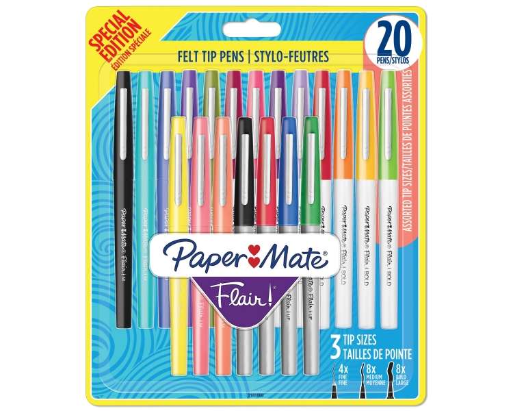 Paper Mate - Flair Felt Tip Pens Big Pack (2161989)