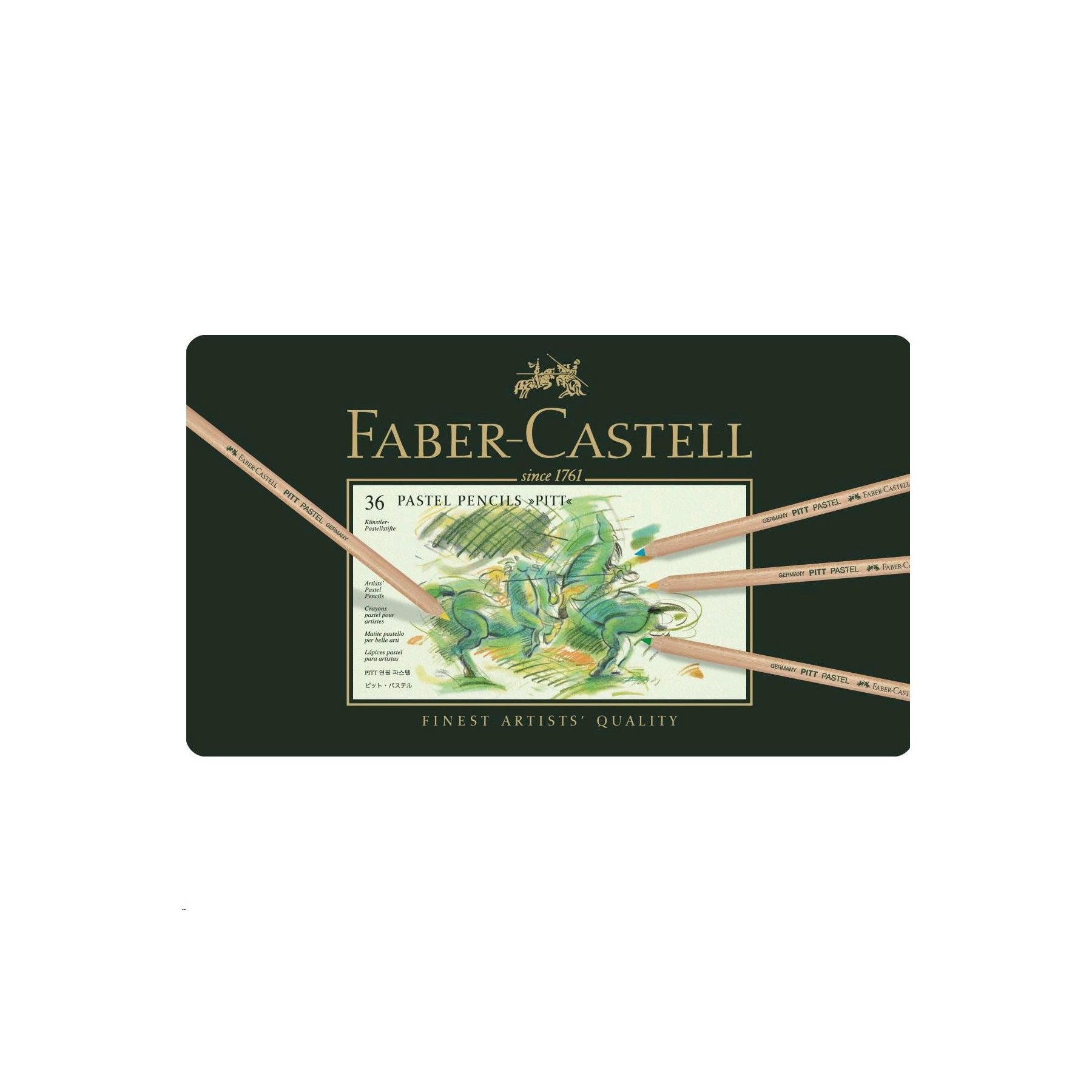 Faber-Castell, Lápiz De Colores Pitt Pastel, 36 Piezas (112136)