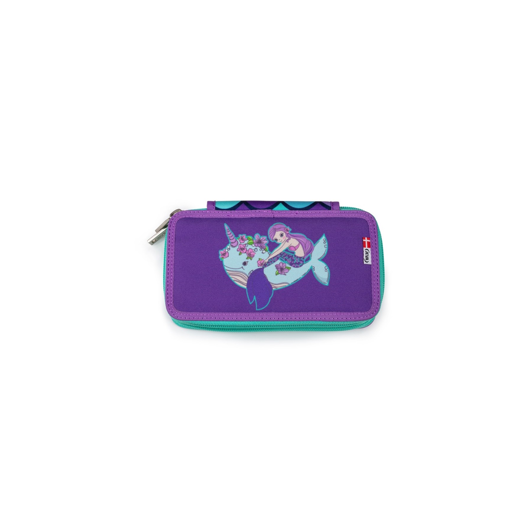JEVA - Pencil Case TwoZip - Rainbow Mermaid (8865-72)