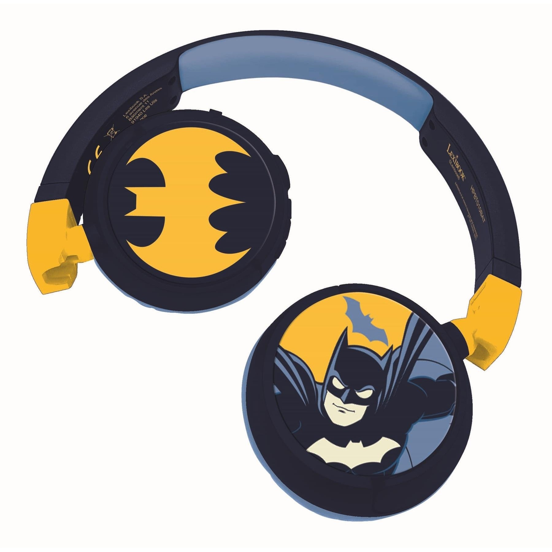 Lexibook - Batman - 2 in 1 Bluetooth foldable Headphones (HPBT010BAT)
