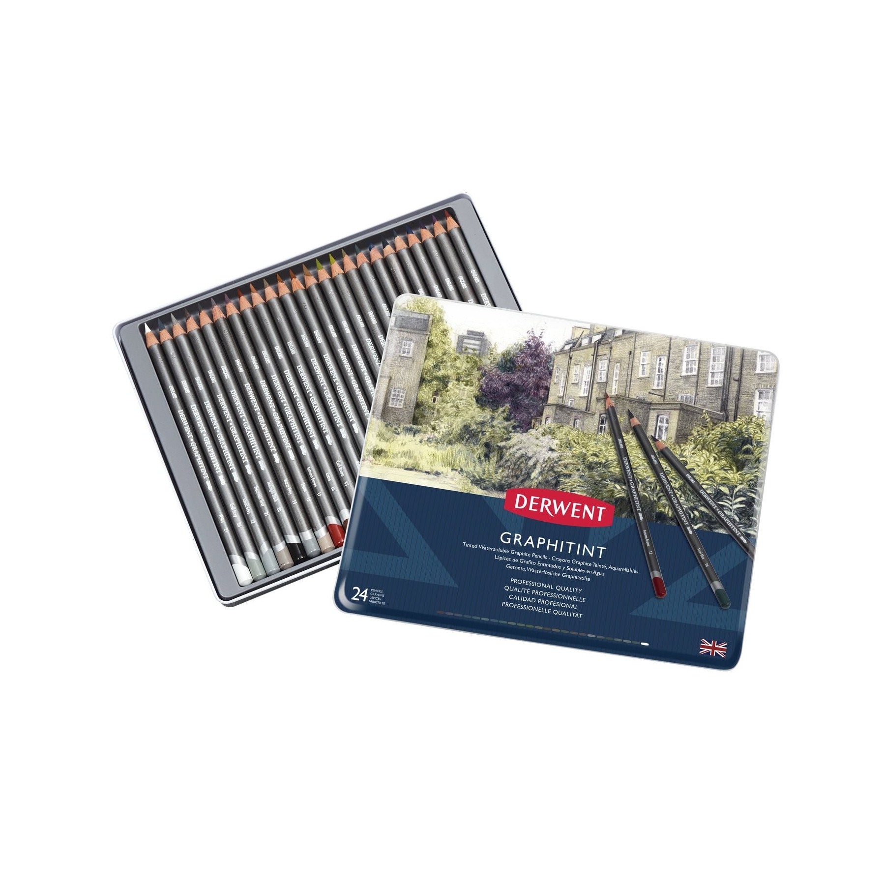 Derwent - Graphitint Pencil, 24 Tin