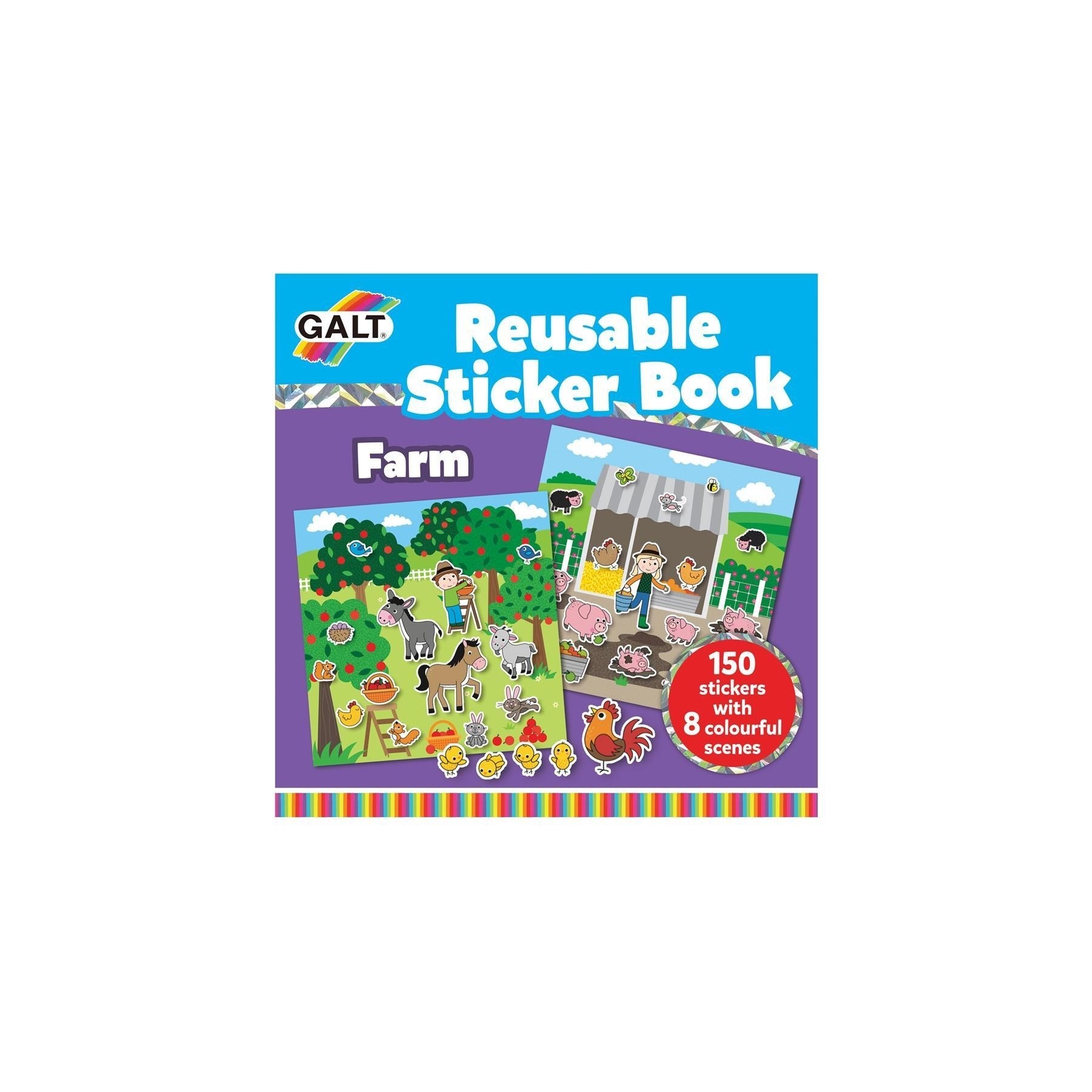 Galt, Libro De Pegatinas Reutilizables, Granja (55-1005104)
