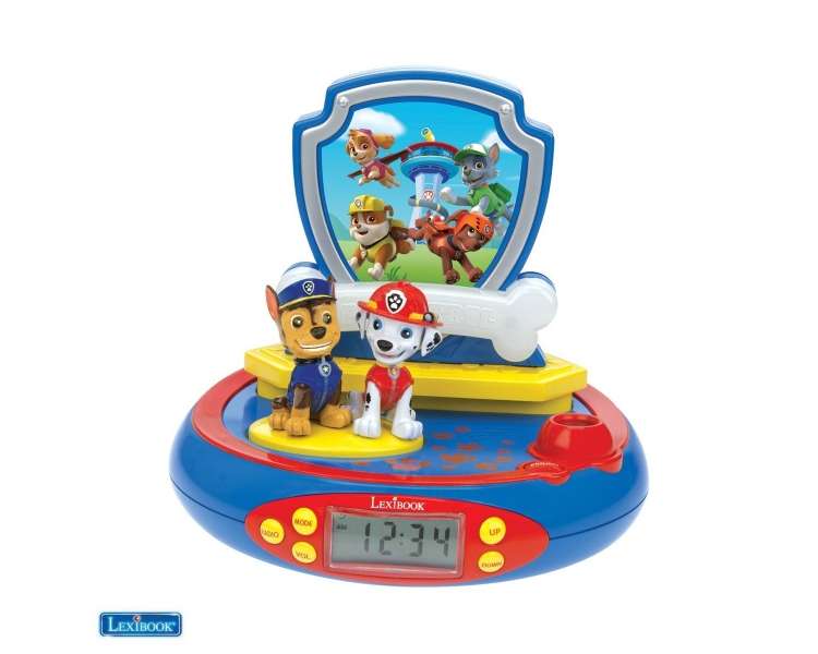 Lexibook - Paw Patrol - 3D Chase Projector Clock (RP500PA)