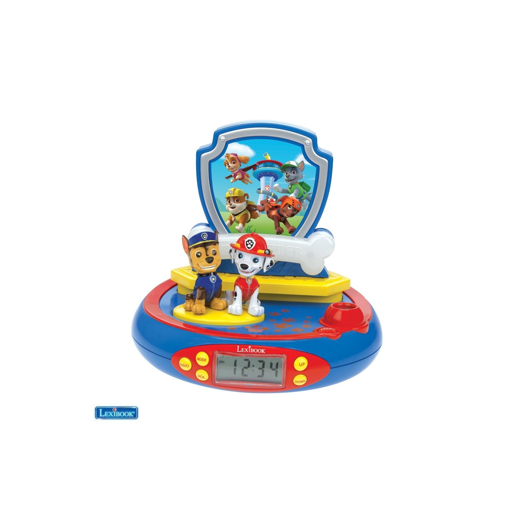 Lexibook - Paw Patrol - 3D Chase Projector Clock (RP500PA)