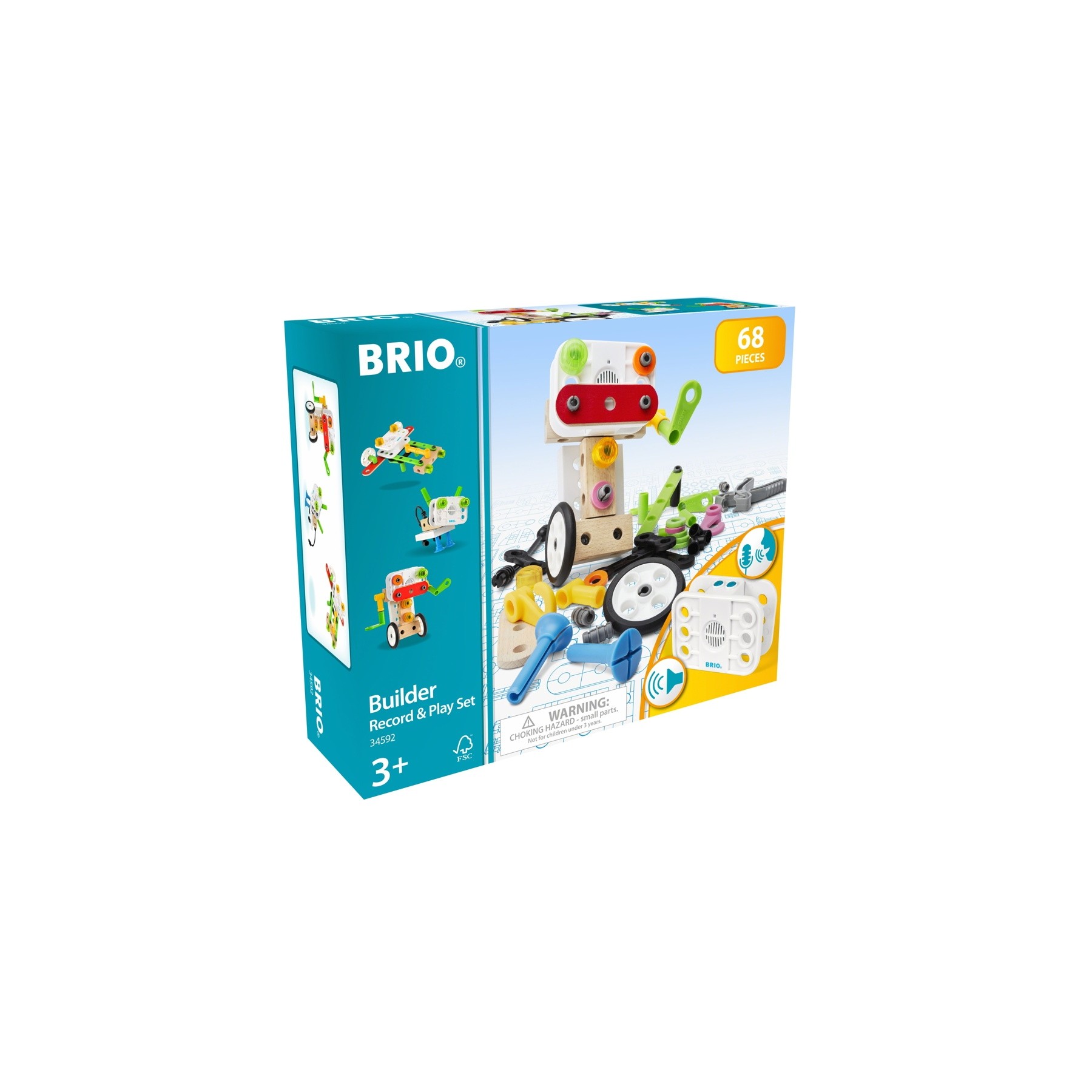 BRIO, Conjunto de Construcción Grabar y Reproducir (34592)