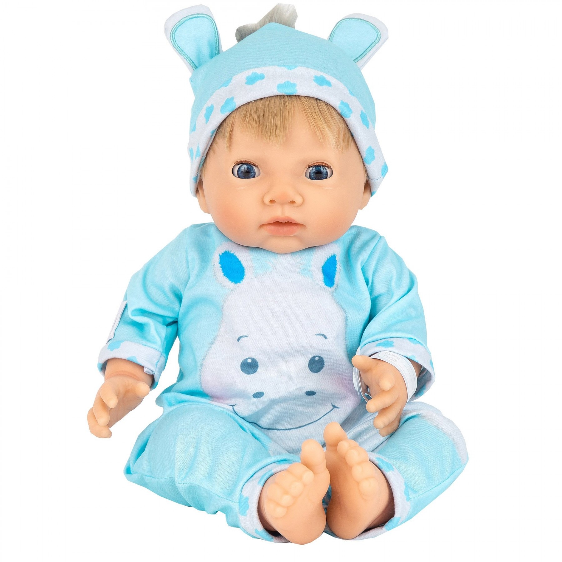 Tiny Treasure - Blond haired Doll Hippo outfit (30268)