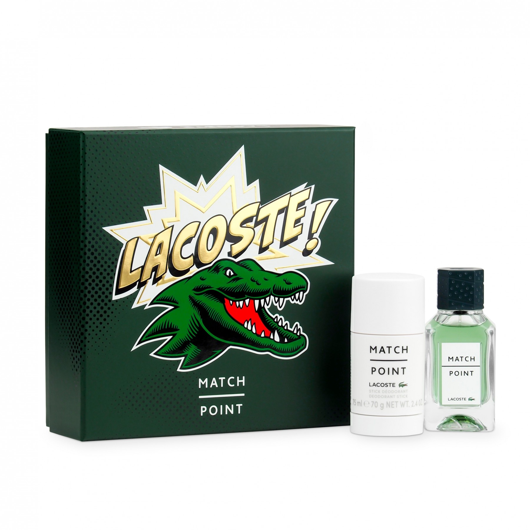 Lacoste - Match Point EDT 50 ml + Deo Stick 75 ml - Giftset