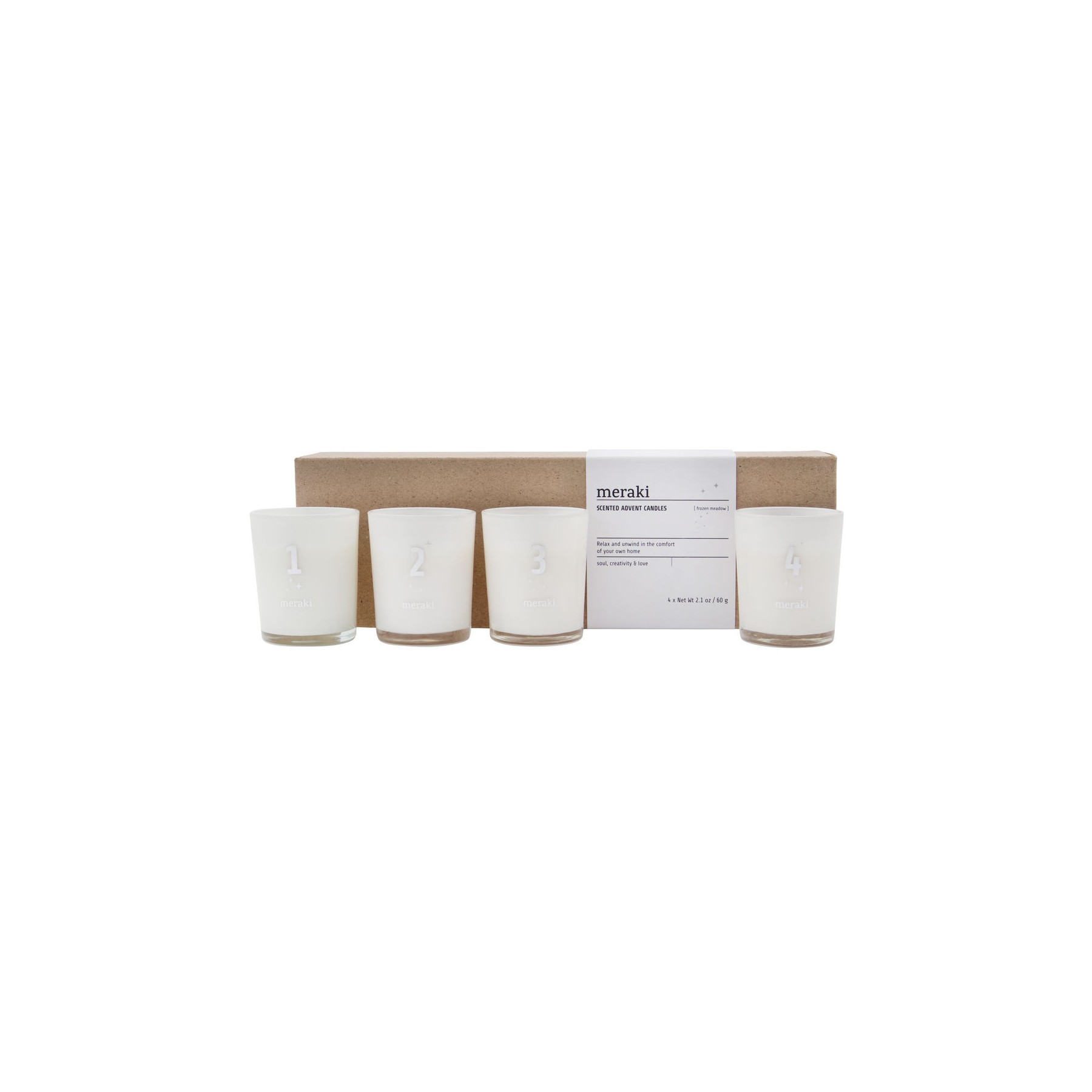 Meraki - Scented advent candles, Frozen Meadow (308150112)