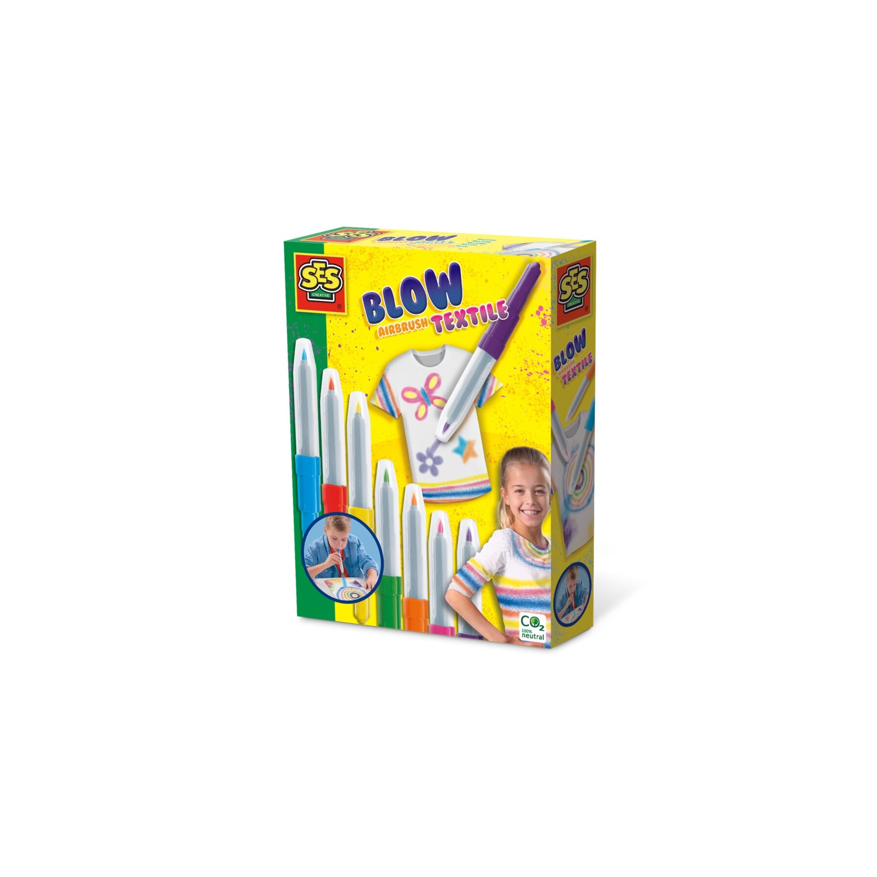 Ses Creative, Plumones Sopladores, Aerógrafo Textil, (S00281)