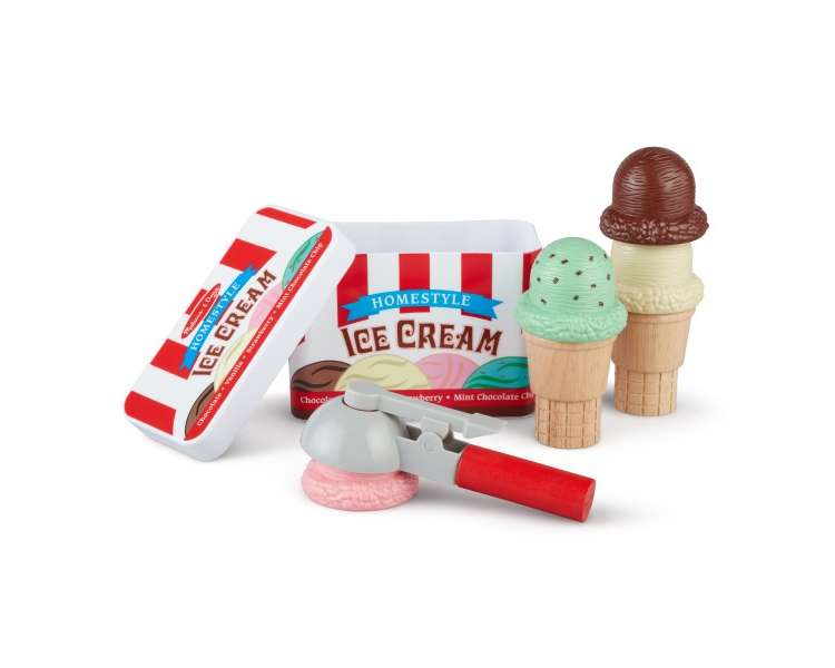 Melissa and Doug - Scoop & Stack Ice Cream Cone Playset - (4087)