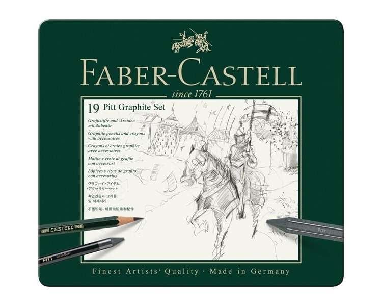 Faber-Castell, Set Pitt Graphite Lata De 19 (112973)