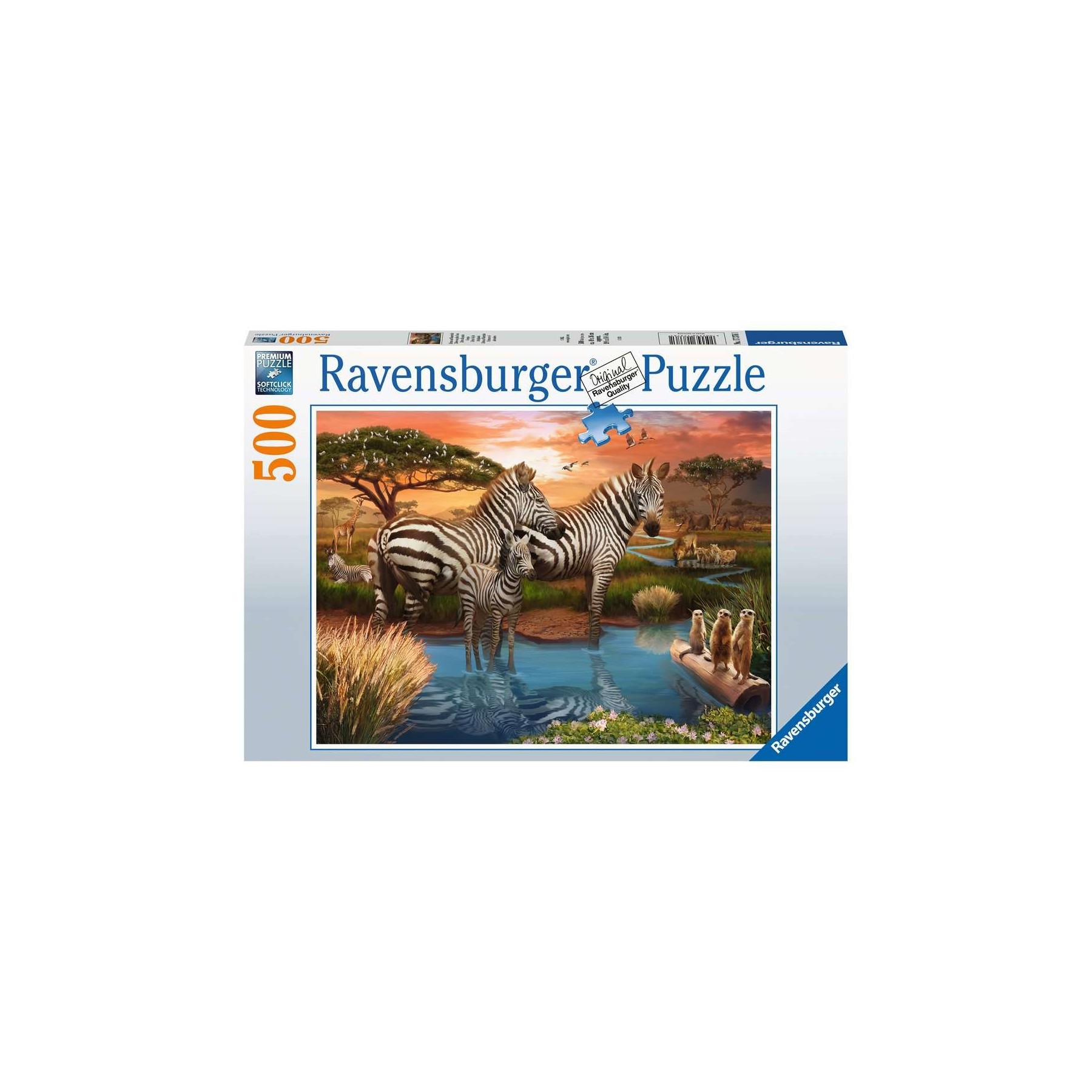 Ravensburger - Zebras In Sunset 500p - (10217376)