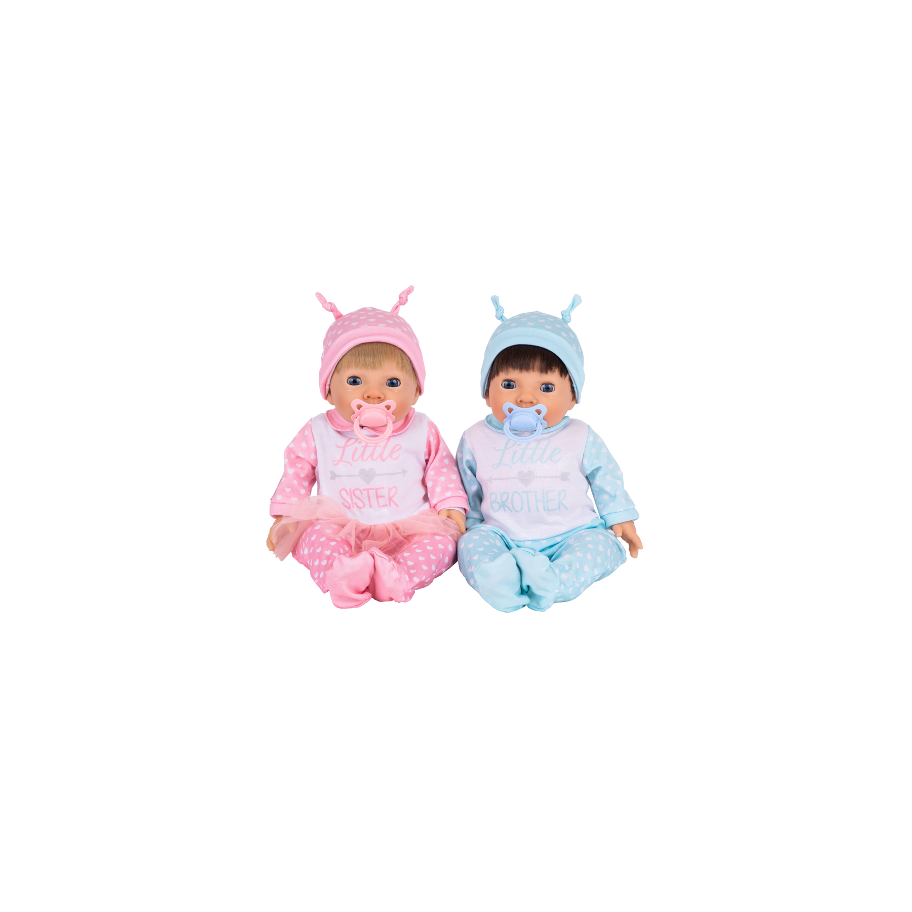 Tiny Treasures - Twin doll set in brother & sister outfit - (30270)