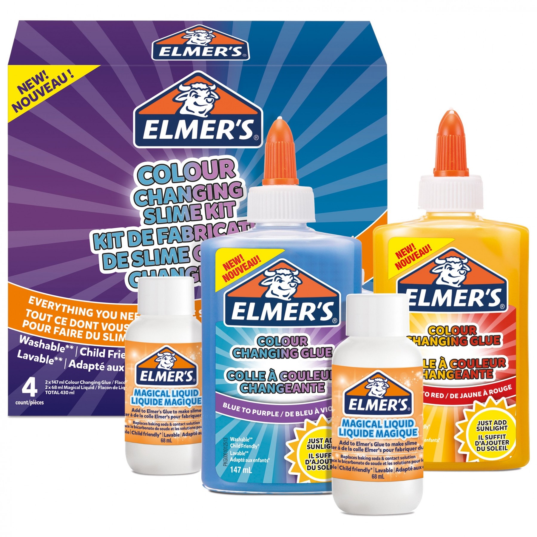 Elmer'S, Kit De Slime Cambio De Color (2109487)