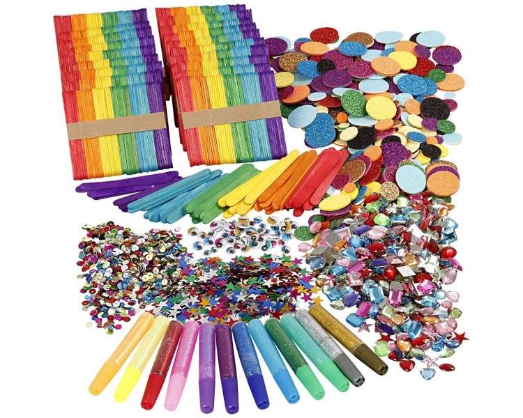 DIY Kit - Glitter & Wood Sticks Mega Set (97435)