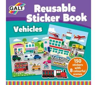 Galt - Reusable Sticker Book - Vehicles (55-1005107)