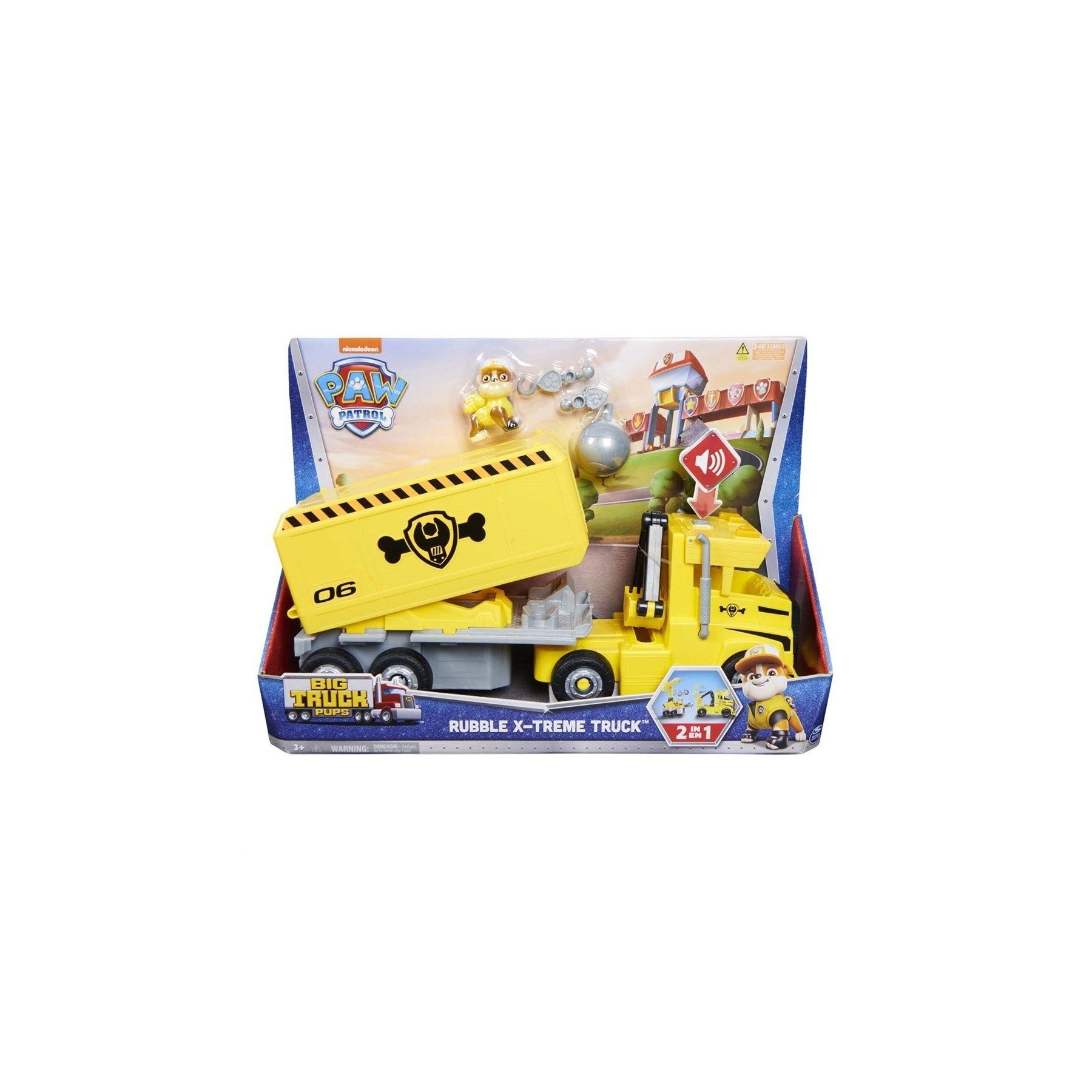 Paw Patrol - Grandes Camiones - Vehículo Mega de Rubble (6064242)