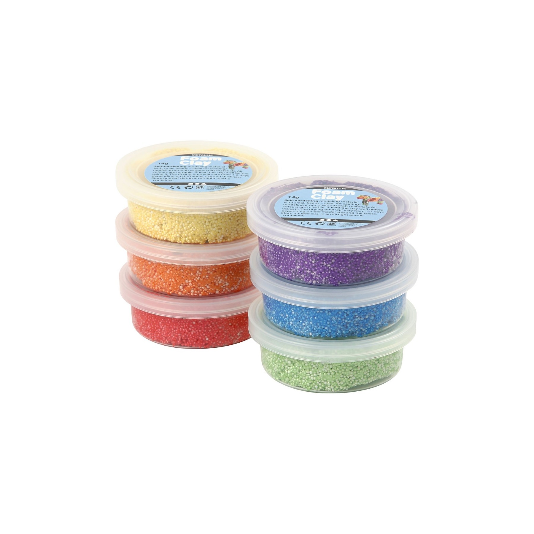 Foam Clay - Metallic Bright (6 x 14g) (78811)