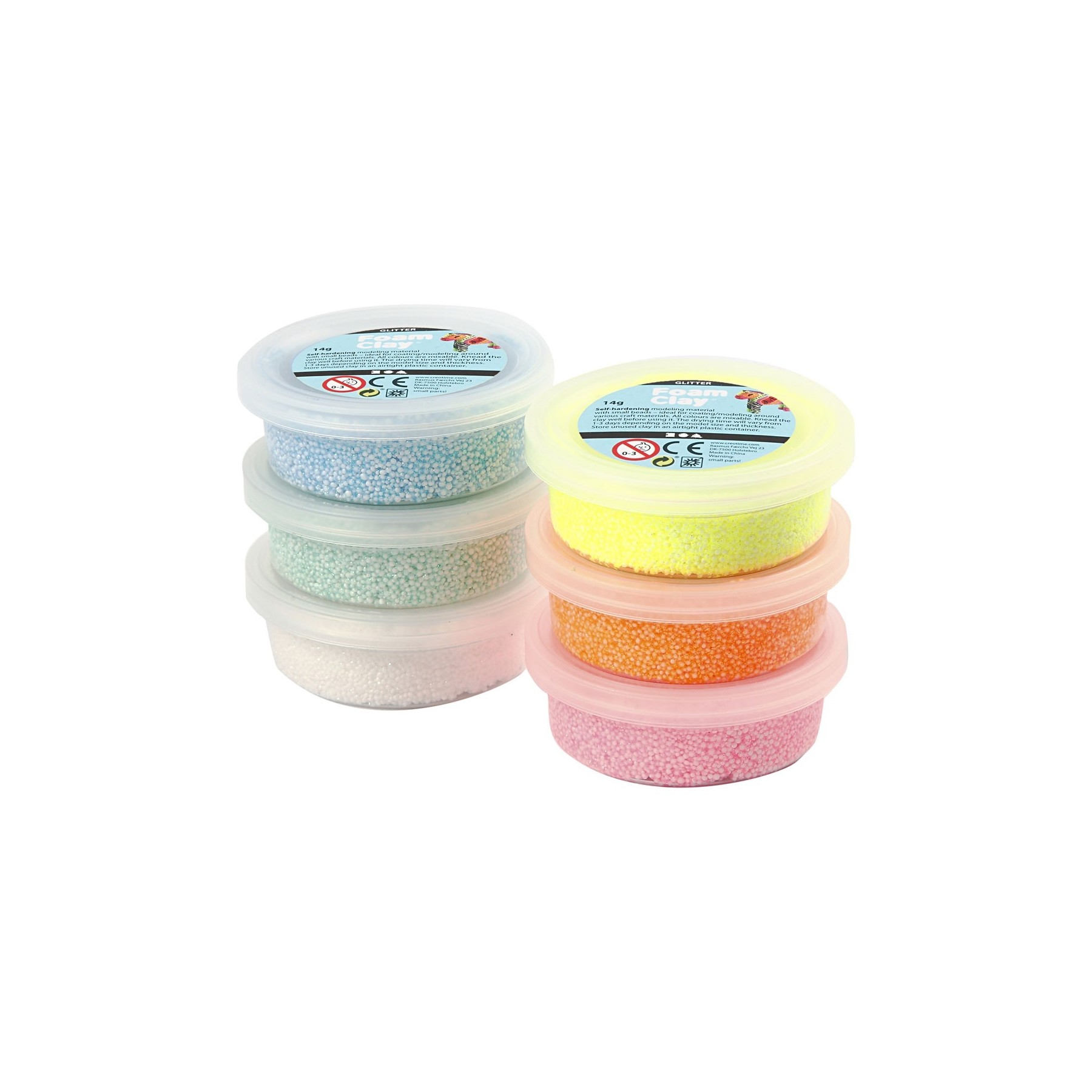 Foam Clay - Glitter  (6 x 14g) (78812)