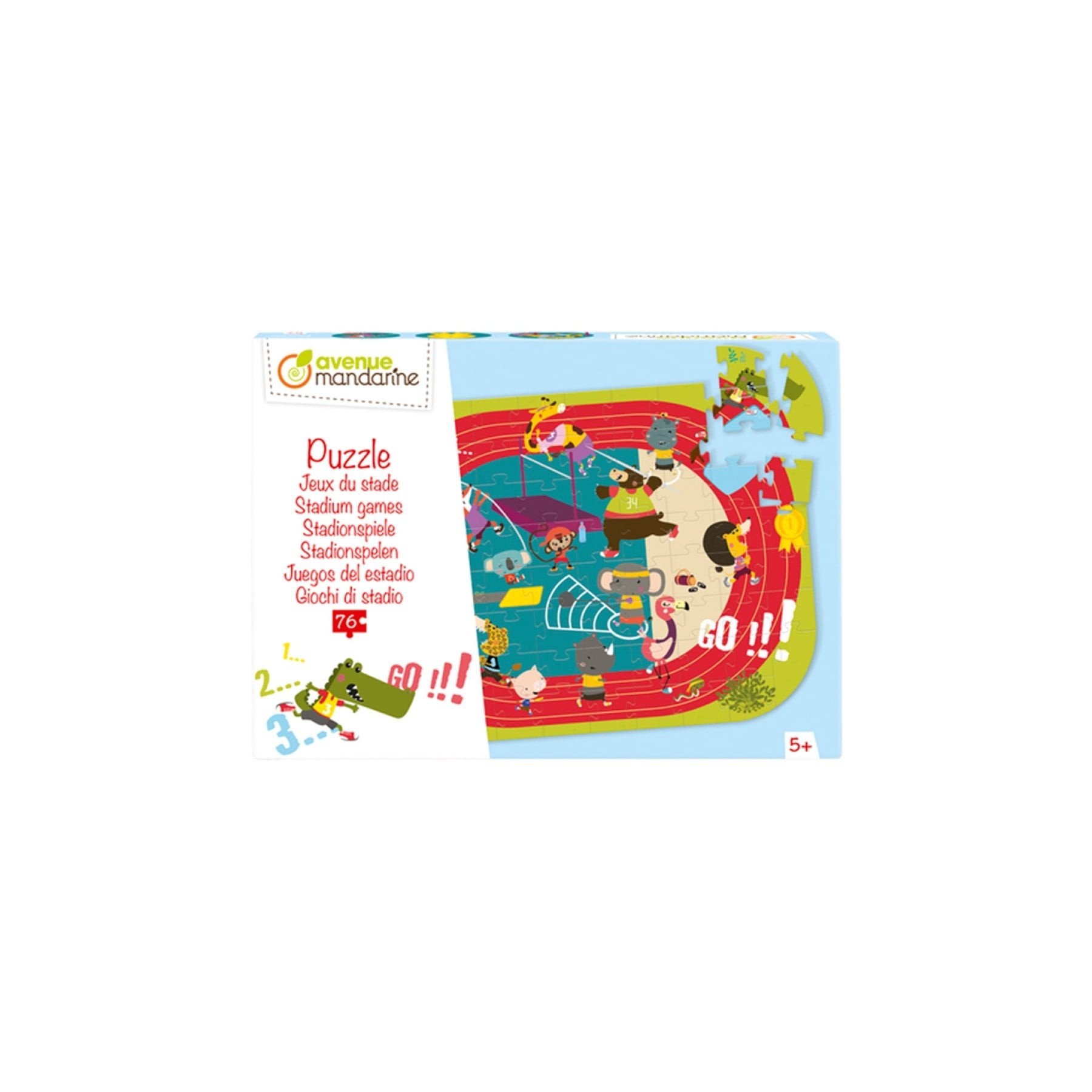 Avenue Mandarine - Educational puzzle, Stadium games, 76 pc