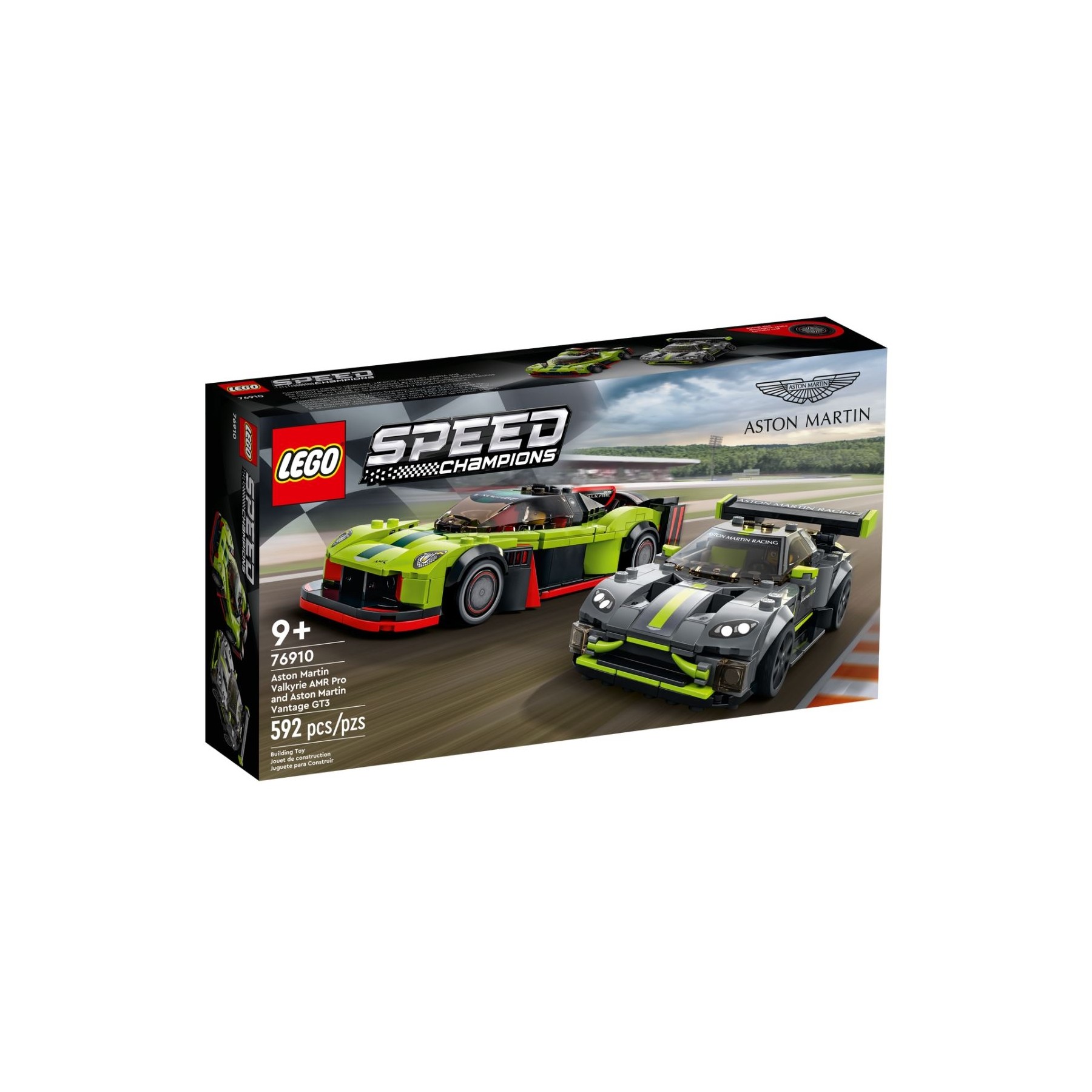LEGO Speed Champions, Aston Martin Valkyrie AMR Pro y Aston Martin Vantage GT3 (76910)
