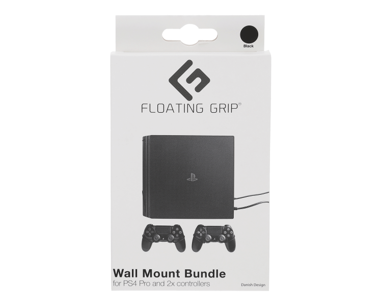 Floating Grip Playstation 4 Pro and Mando Controller Wall Mount - Bundle (Negro)