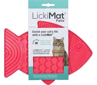 LICKI MAT - Cat Felix Pink 22X16Cm - (785.5390)