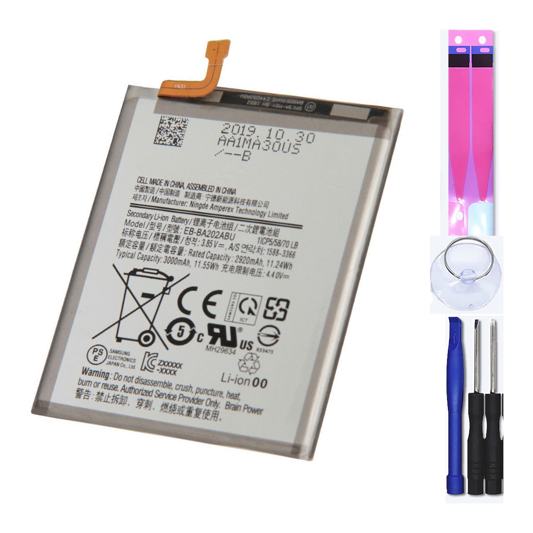 Batería Para Samsung Galaxy A20E, MPN Original EB-BA202ABU