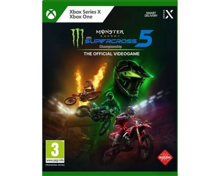 Monster Energy Supercross, The Official Videogame 5 (NL/FR) Juego para Consola Microsoft XBOX Series X