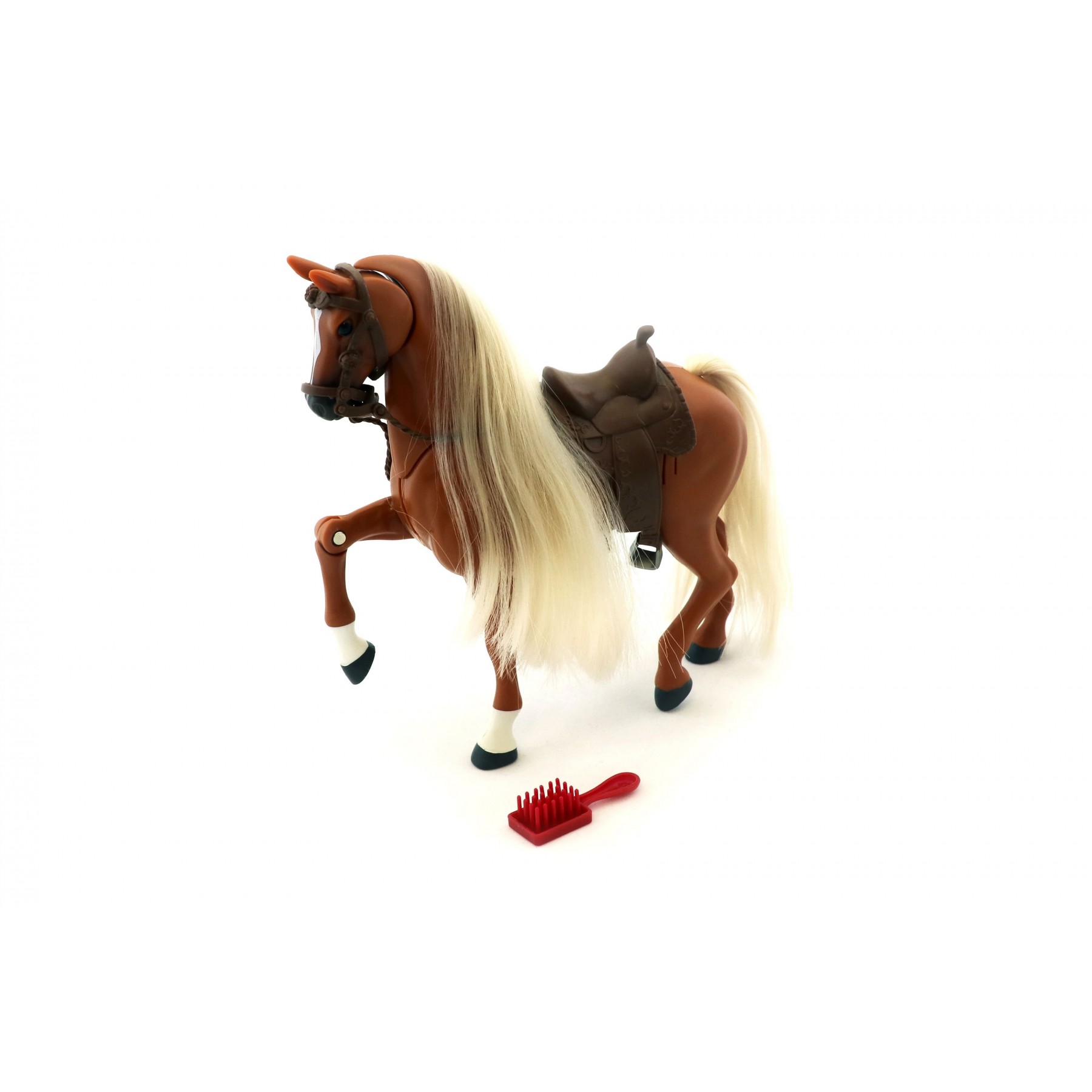 Royal Breeds - Prancing Stallion with Sound - Palomino Walker (85002B)