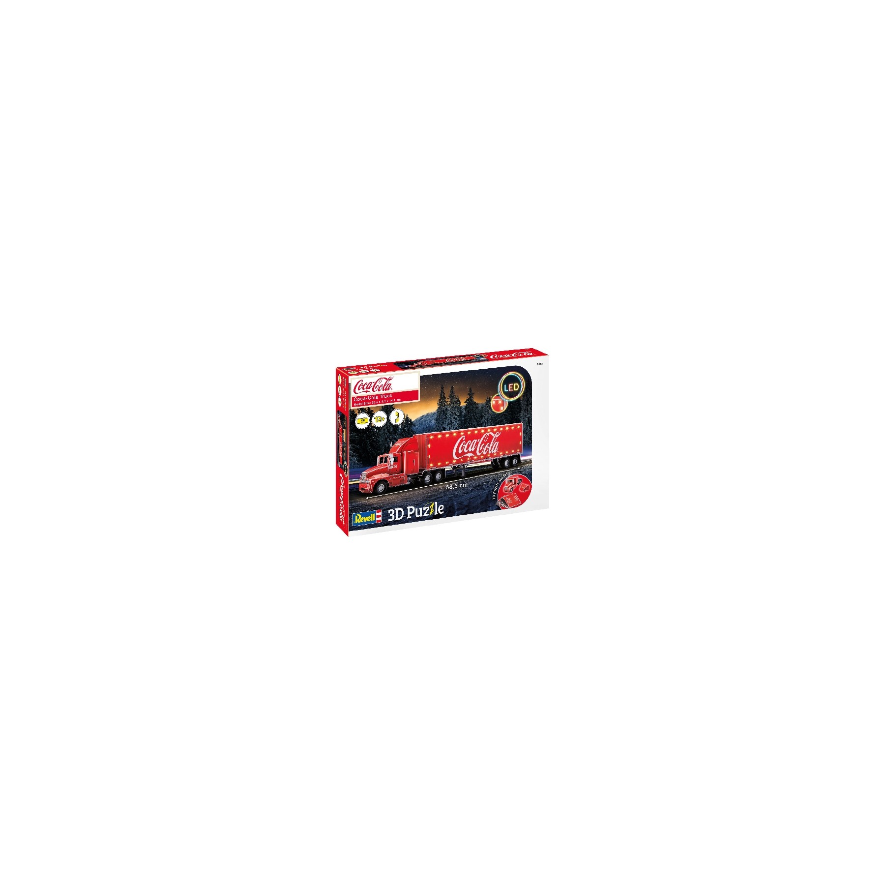 Revell - 3D Puzzle - Coca-Cola Truck LED (600152)