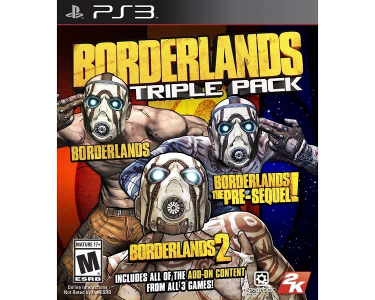 Borderlands Triple Pack Juego para Consola Sony PlayStation 3 PS3