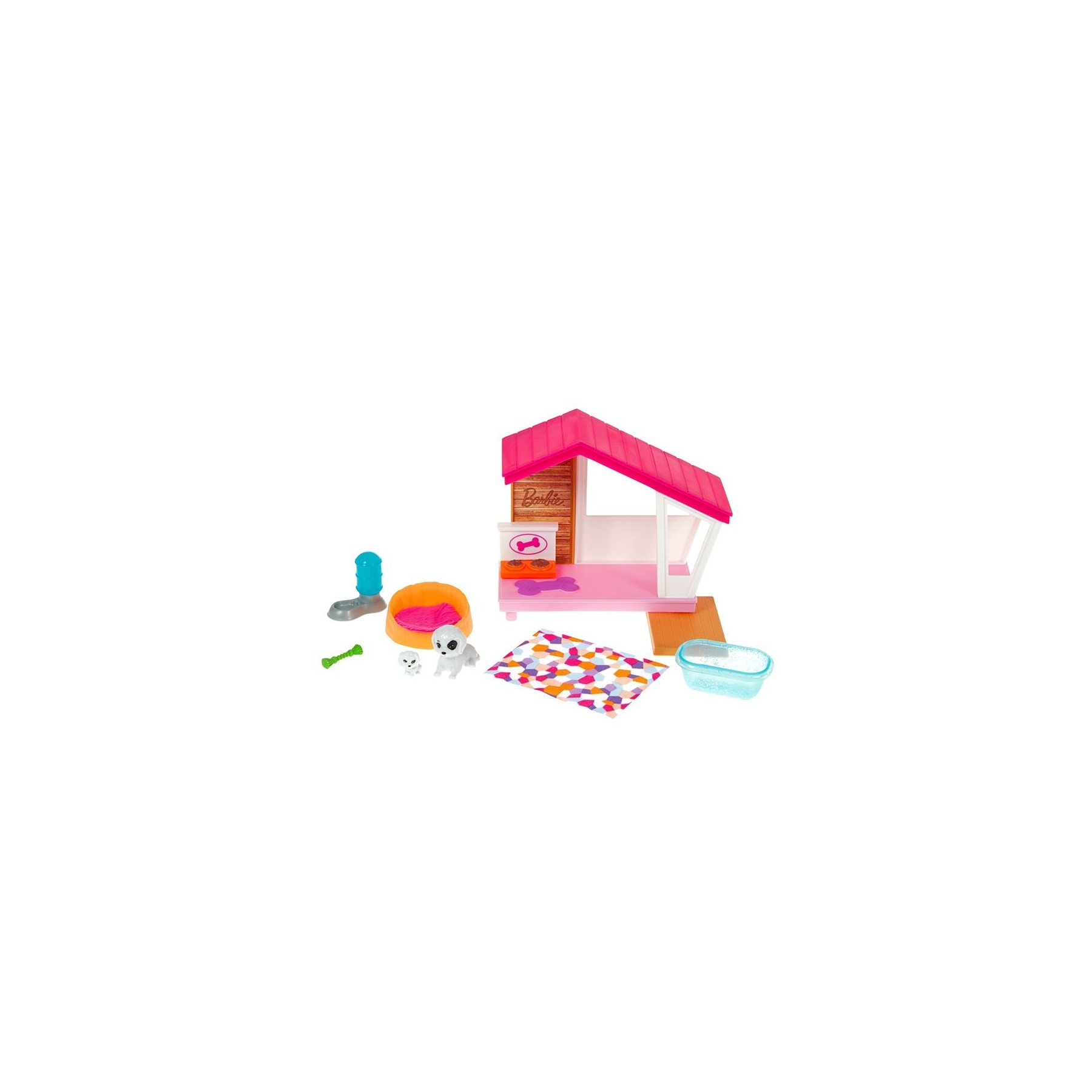 Barbie - Mini Dog House w/Pets Playset (GRG78)