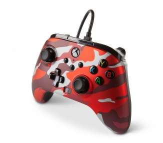 PowerA Enhanced Con Cable Mando Controller para Xbox Series X - S - Rojo Camo