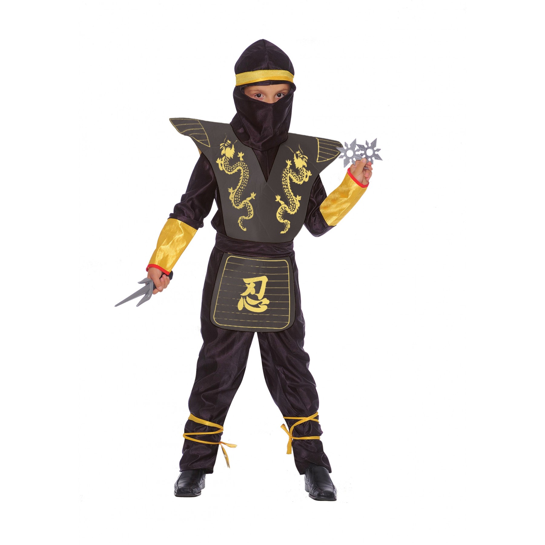 Ciao - Costume - Black Ninja Deluxe Set (135 cm)