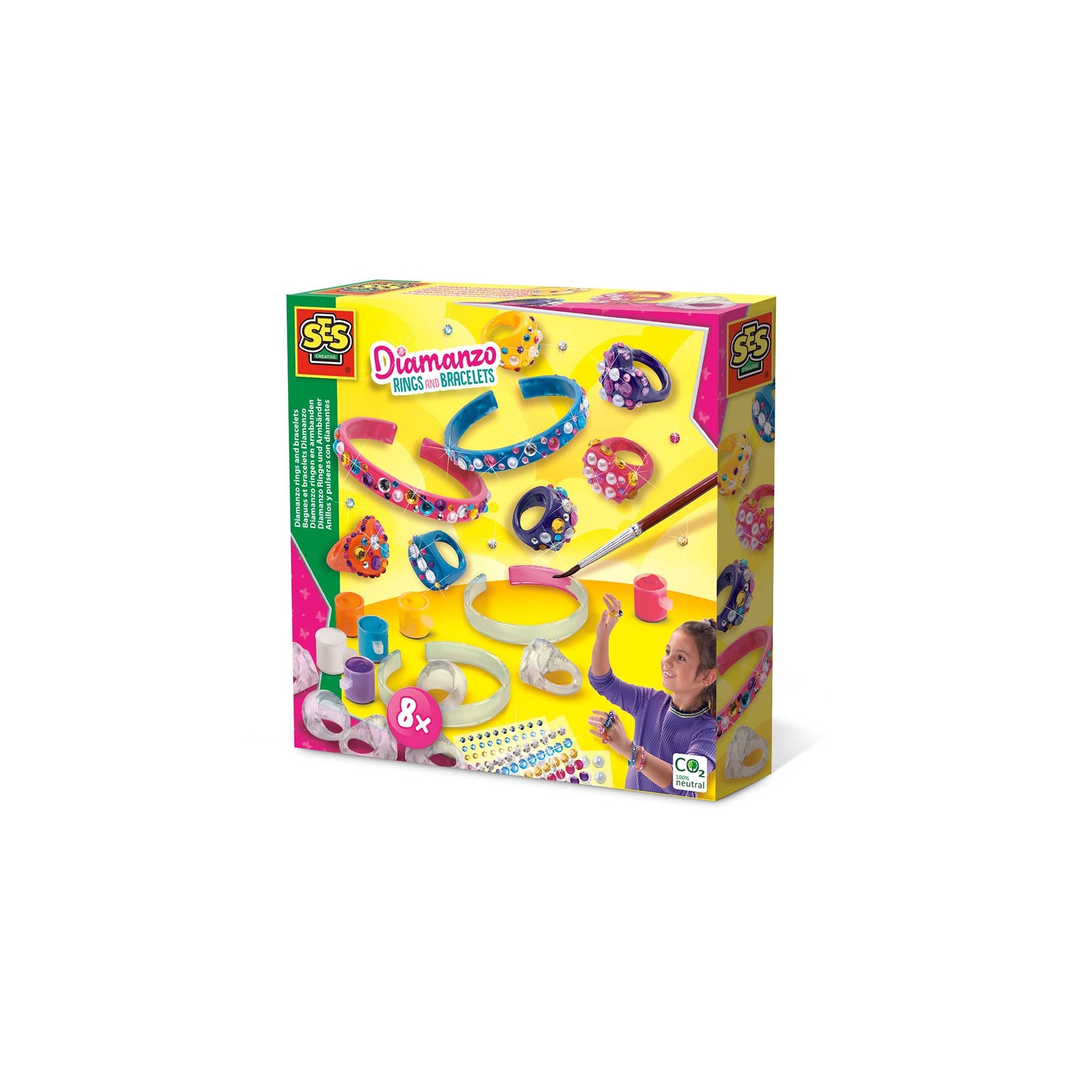Ses Creative, Anillos Y Pulseras Diamanzo, (S14706)