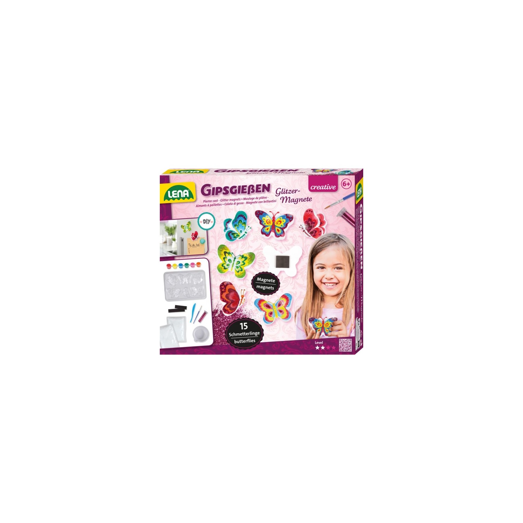 LENA - DIY Glitter Magnets (16075)