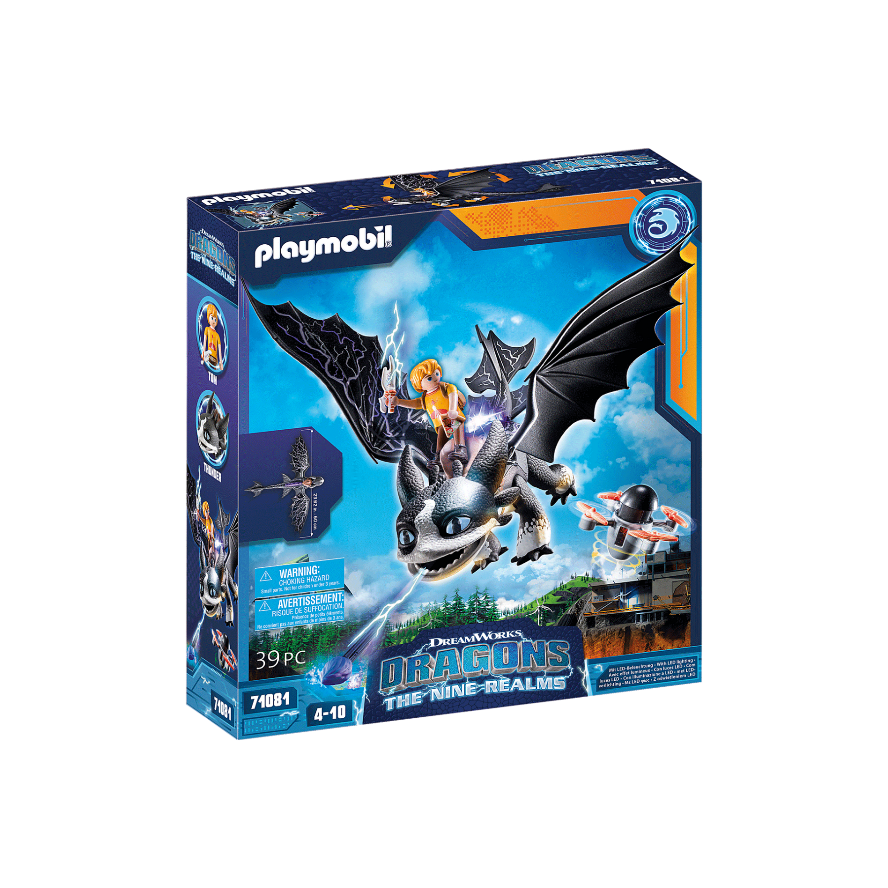 Playmobil - Dragones: Los Nueve Reinos - Trueno y Tom (71081)