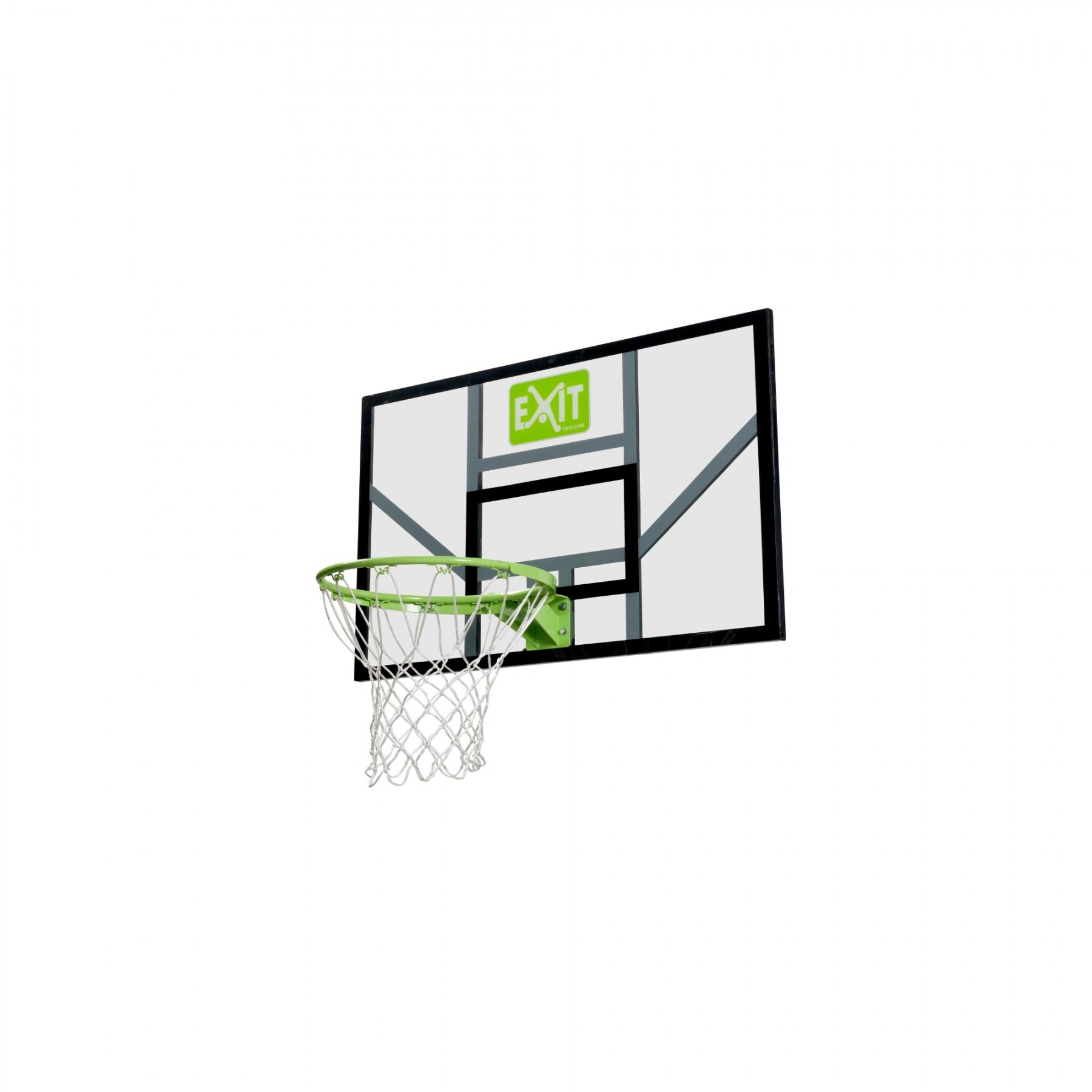EXIT - Galaxy basketball backboard with hoop and net - green/black (46.40.20.00)