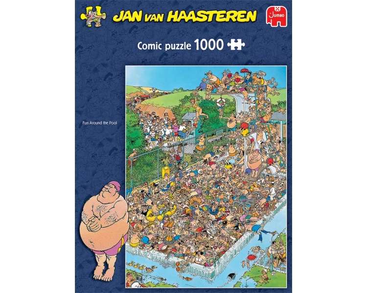 Rompecabezas Jan Van Haasteren - Diversión alrededor de la piscina - 1000 Piezas (82037)