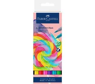 Faber-Castell, Marcador Dual Goldfaber Aqua Candy Shop 6X