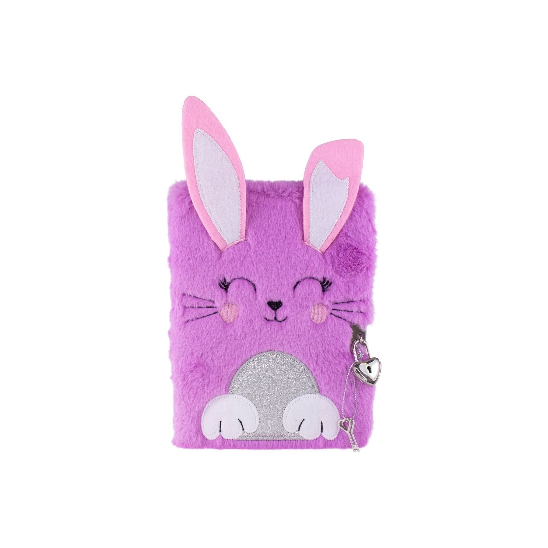 Tinka - Plush Diary with Lock - Purple Rabbit (8-802135)
