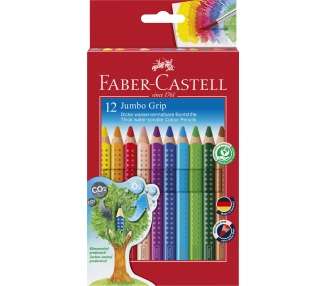 Faber-Castell - Coloured Pencil Jumbo Grip 12 pcs  (110912)
