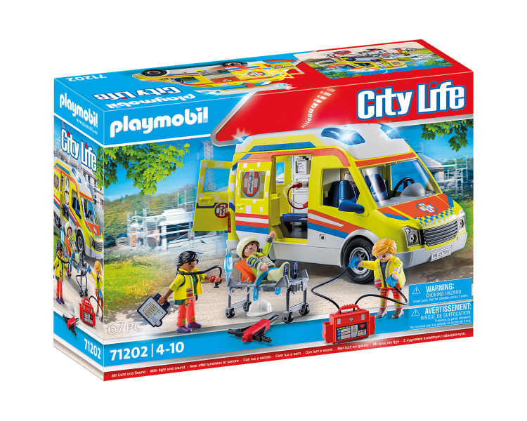 Playmobil - Ambulance with light and sound (71202)