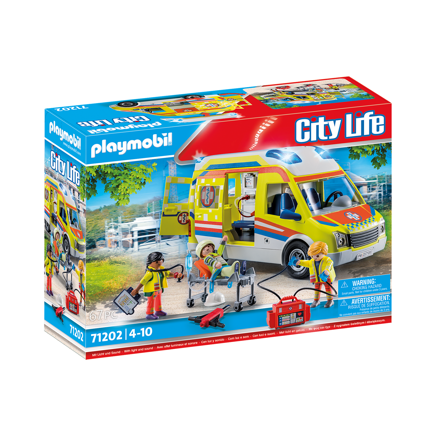 Playmobil - Ambulance with light and sound (71202)