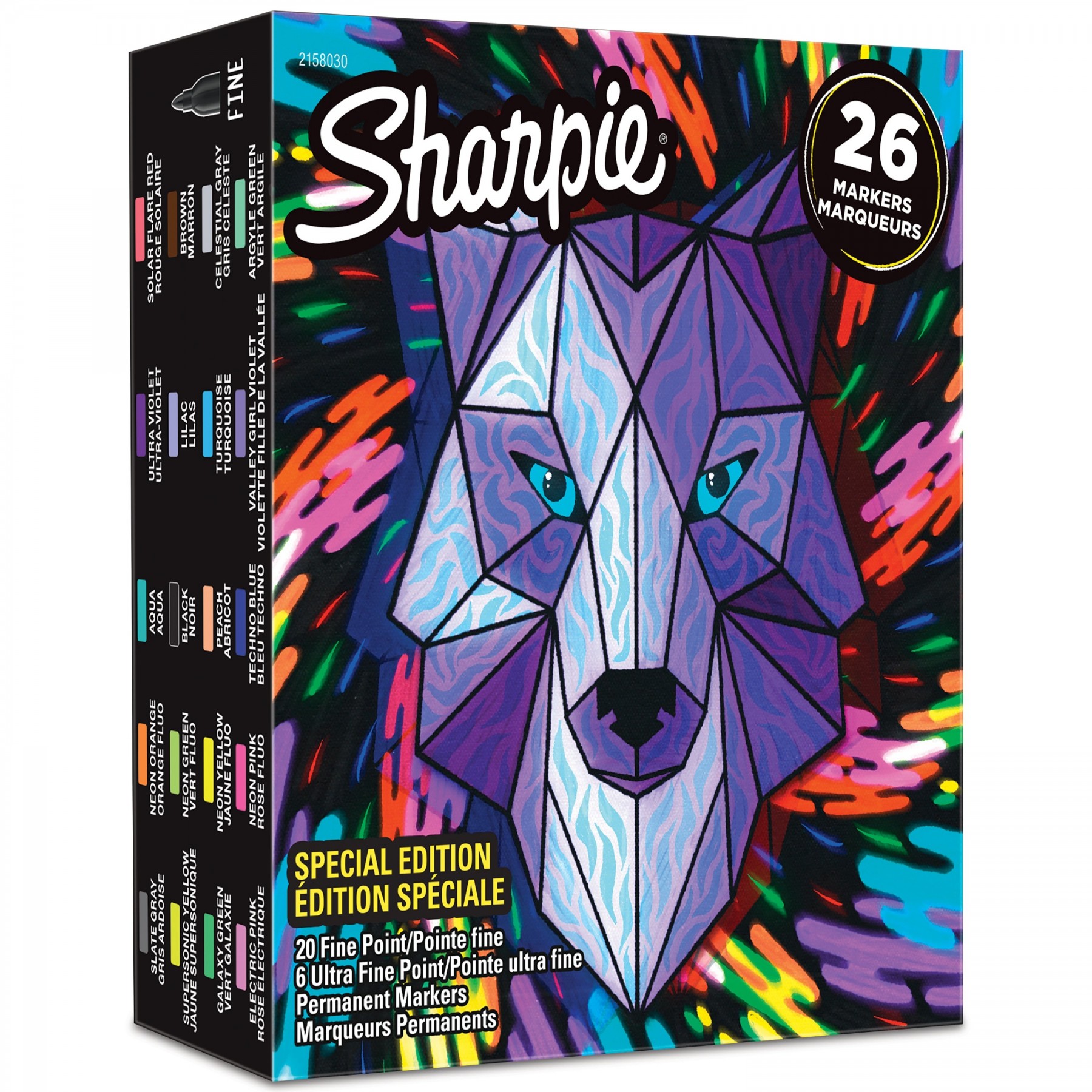 Sharpie - 26 Permanent Markers Special Edition - Lion Pack (2158030)