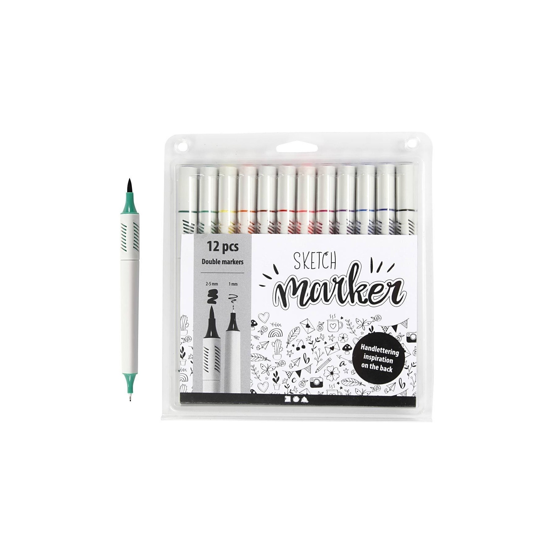 Sketch Marker - Standard Colours 12 pcs (37382)